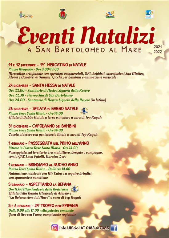 Locandina eventi festività natalizie