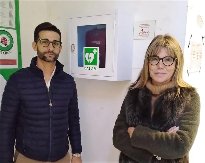 Davide Salerno, Giovanna Ardoino, il defibrillatore