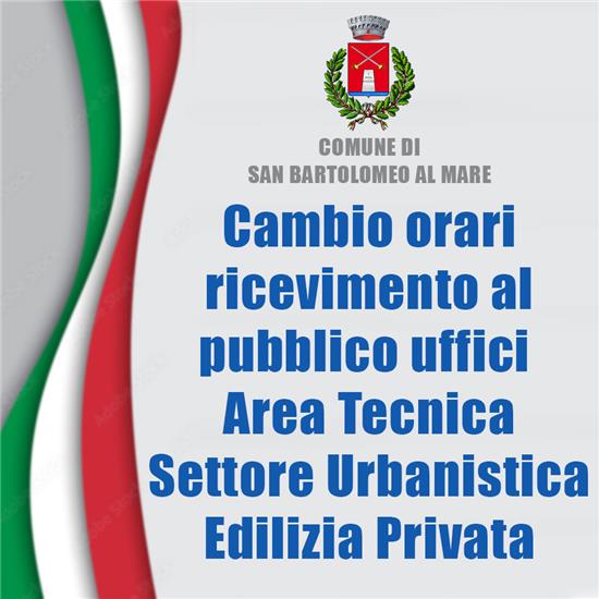 cambio orari ricevimento al pubblico