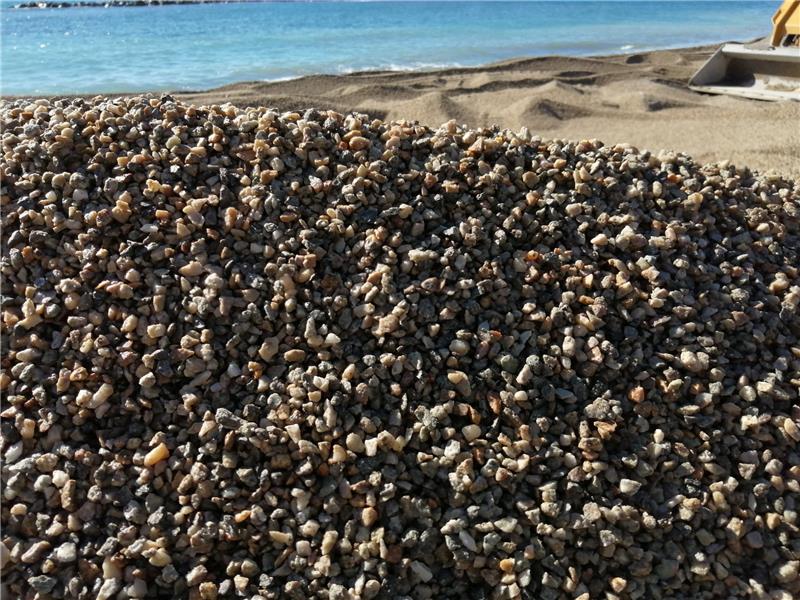 granita materiale spiaggia