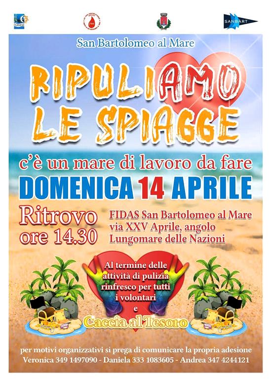 Locandina Ripuliamo le spiagge