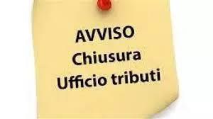 IMMAGINE CHIUSURA UFFICIO TRIBUTI