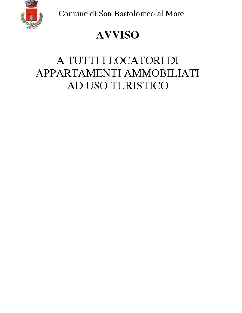 AVVISO