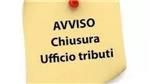 IMMAGINE CHIUSURA UFFICIO TRIBUTI